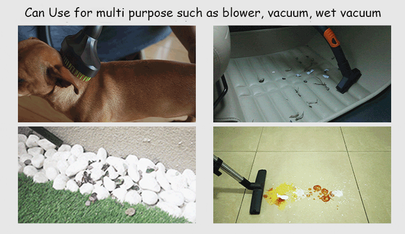 Multifunction Heavy Duty Powerful 100W 3-in-1 Dry / Wet / Blower Vacuum Cleaner 12L Bagless Vacuum Stainless Steel Container