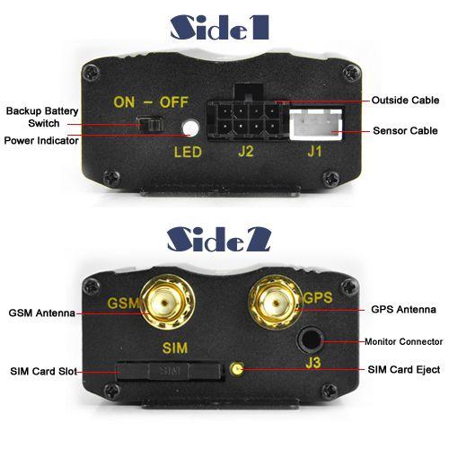 TK103 Real Time Car Alarm GPS/GSM/GPRS Tracker Device