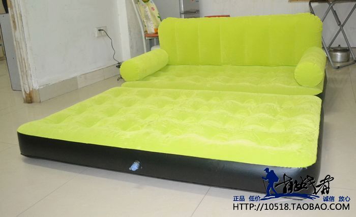Original BestWay Inflatable Air Sofa Double Seats + Foot Rest + Pumper