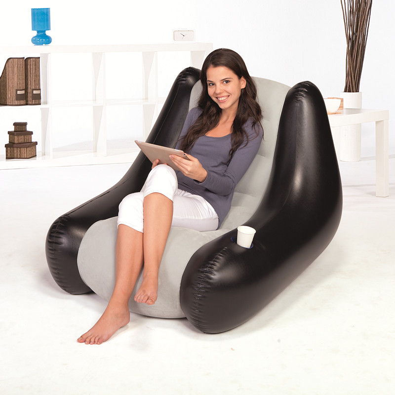New !! BestWay 75049 Inflatable Lounge Air Chair Relaxing Single Air Chair New !! BestWay 75049 Inflatable Lounge Air Chair Relaxing Single Air Chair
