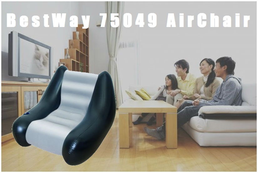 New !! BestWay 75049 Inflatable Lounge Air Chair Relaxing Single Air Chair New !! BestWay 75049 Inflatable Lounge Air Chair Relaxing Single Air Chair