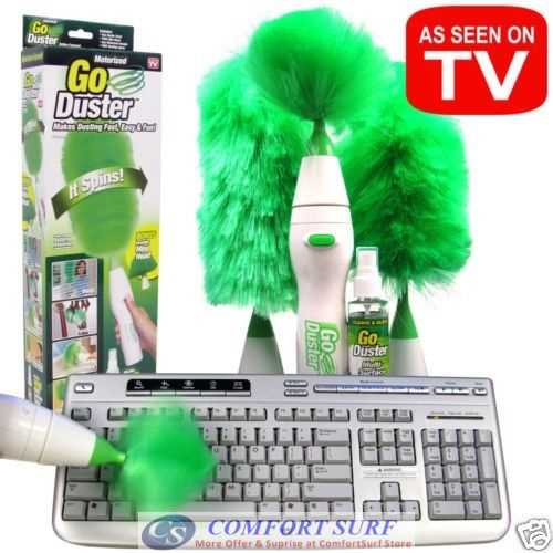 GO DUSTER Multifunctional Motorized Electronics Dust Cleaning Brush
