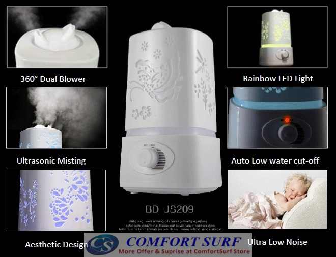 HYUNDAI Ultrasonic Air Purifier Humidifier Aroma Diffuser