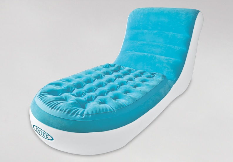 INTEX 68880NP Inflatable Splash Lounge Relaxing Single Air Chair Pool