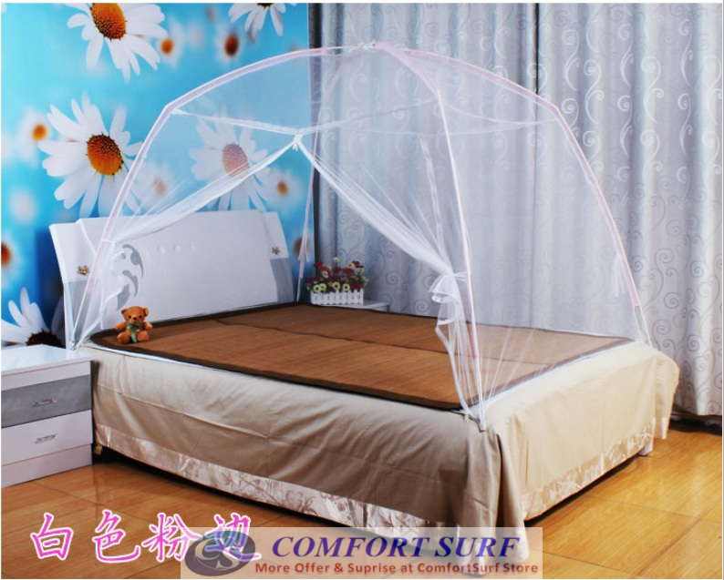 Foldable Self-Standing Mosquito Dome Net Double Door with Carrying Bag