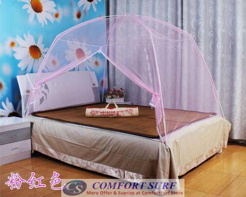 Foldable Self-Standing Mosquito Dome Net Double Door with Carrying Bag