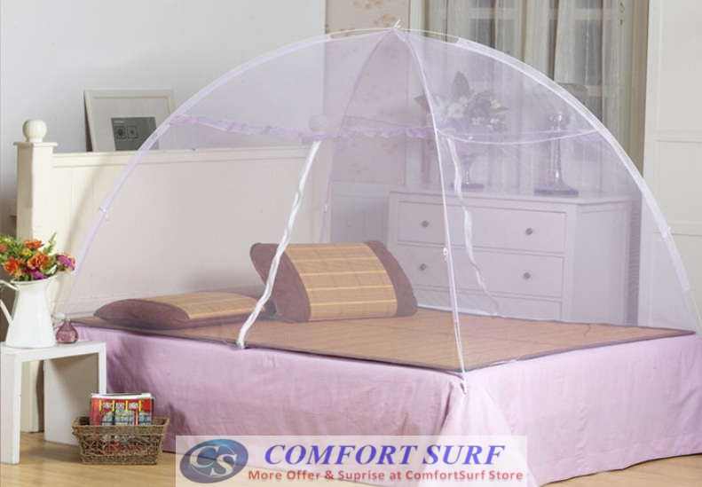 Foldable Self-Standing Mosquito Dome Net Double Door with Carrying Bag