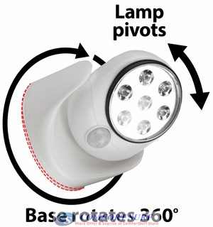 Automatic Indoor / Outdoor Motion Sensor Activated Cordless with 7 LEDs Light