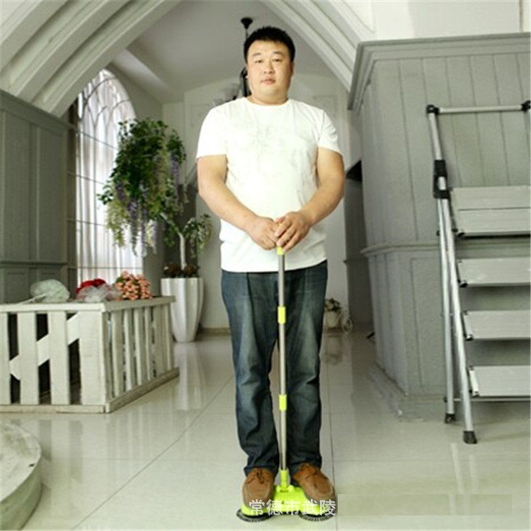 Portable eco Green Sweeper Broom Vacuum Cleaner 360 rotate Without Electricity