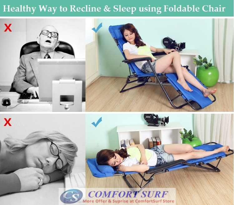 Portable & Foldable Sleeping Nap Lounge Chair