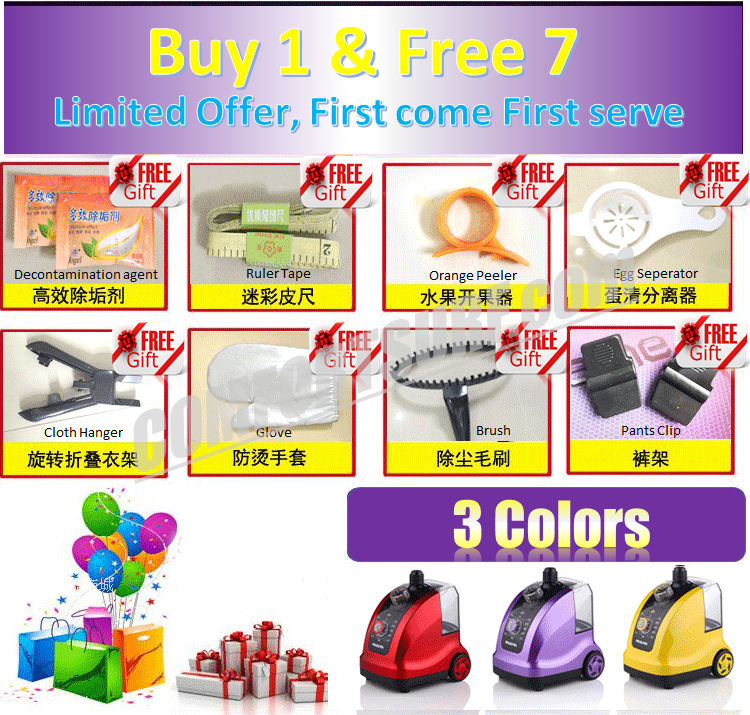 YAIRZ Professional Multifunction 11 Modes Temperature Control Standing Hanging Garment Tobi Steamer 1800W 1.6L!