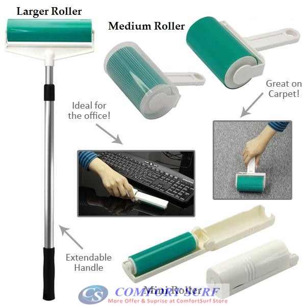 Reusable Sticky Lint Roller Set
