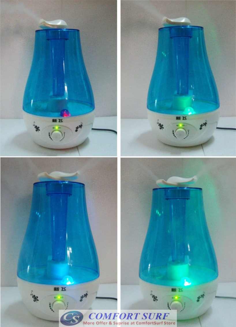 Ultrasonic Air Humidifier Purifier Aromatic Therapy with 3L Tank Capacity