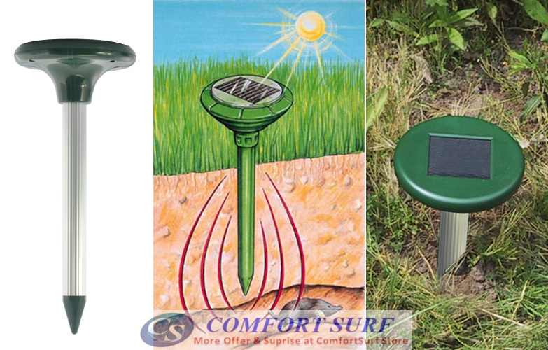 Ultrasonic Waves Solar Power Mouse Gopher Rodent Pest Repeller