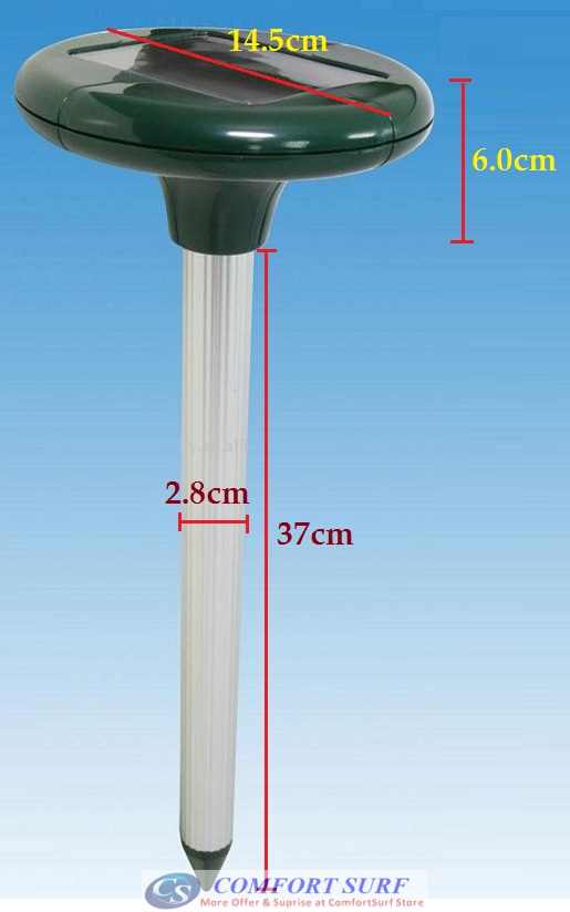 Ultrasonic Waves Solar Power Mouse Gopher Rodent Pest Repeller