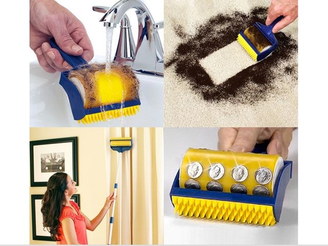 ASoTV Stick Pro Reusable Washable Sticky 3pcs Set Lint Roller Cleaning Brushes