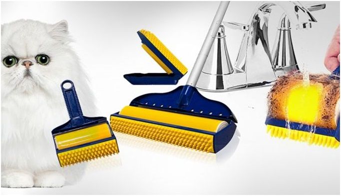 ASoTV Stick Pro Reusable Washable Sticky 3pcs Set Lint Roller Cleaning Brushes