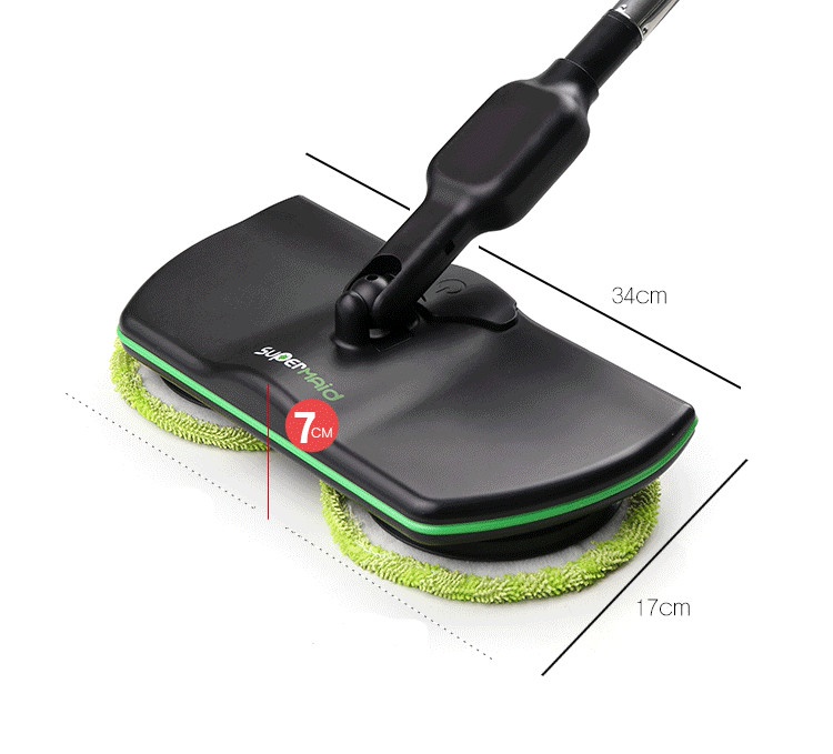 AS SEEN ON TV SuperMaid Electric Spin Mop Cordless Electric Rotary Rechargeable Floor Sweeper