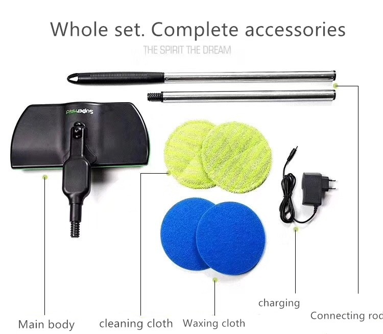 AS SEEN ON TV SuperMaid Electric Spin Mop Cordless Electric Rotary Rechargeable Floor Sweeper