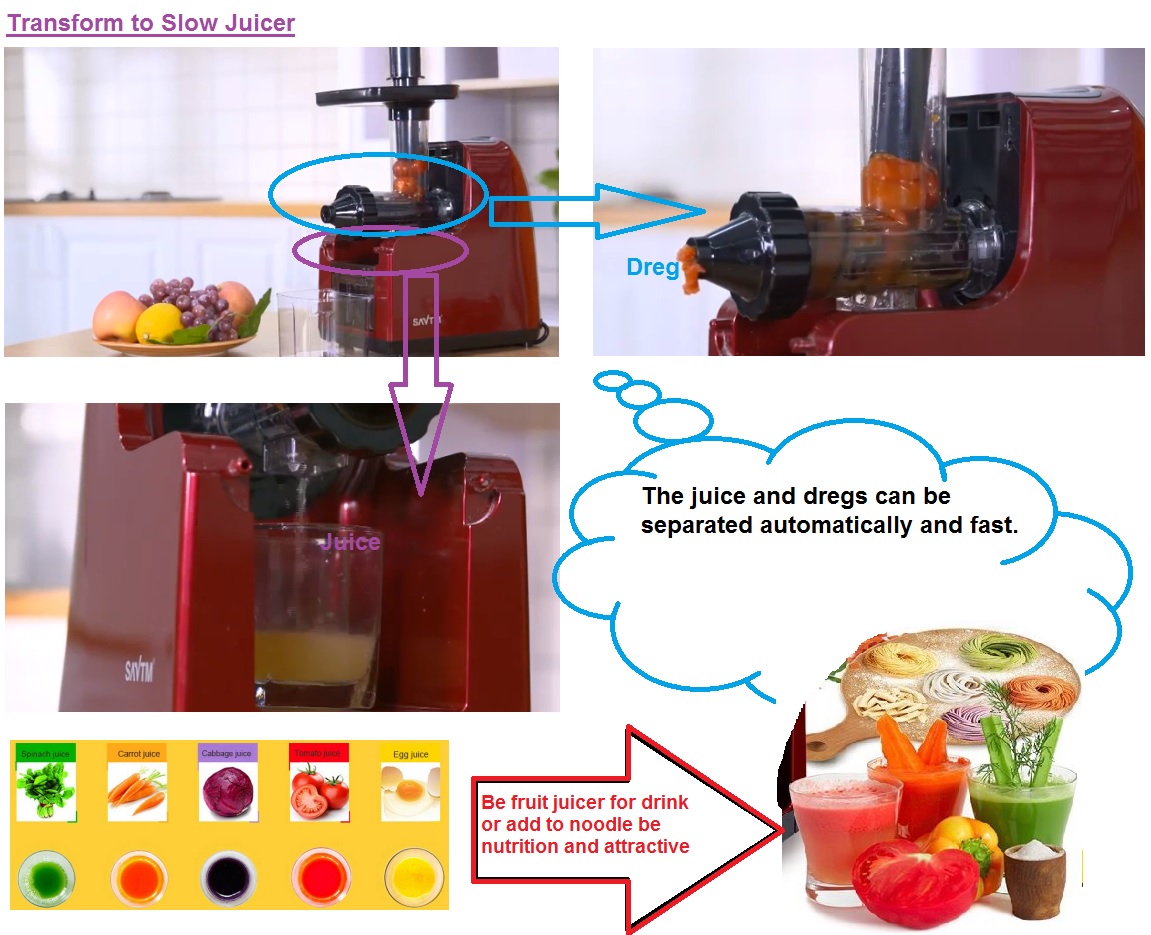 SAVTM Multifunction Automatic Noodle Maker & Slow Juice Processor