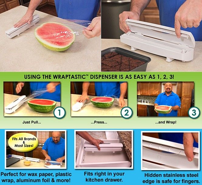 Wraptastic Dispenser Wrap Food in a Flash!