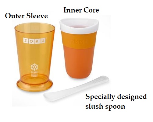 Zuko Coloful Summer Instant Freeze Slush & Shake Smoothies Ice-Cream Milkshake Maker