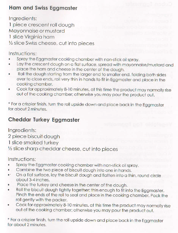 Rollie Egg Master Recipes