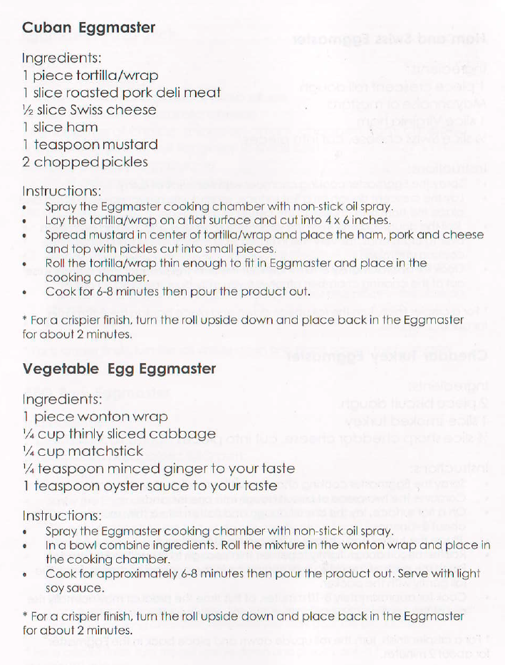 Rollie Egg Master Recipes