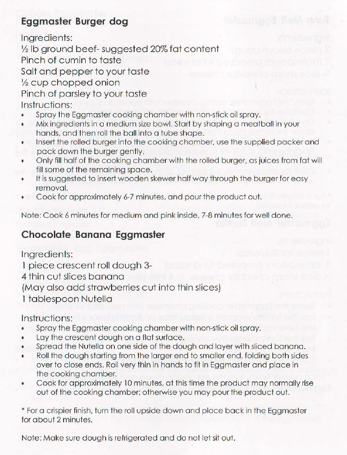 Rollie Egg Master Recipes