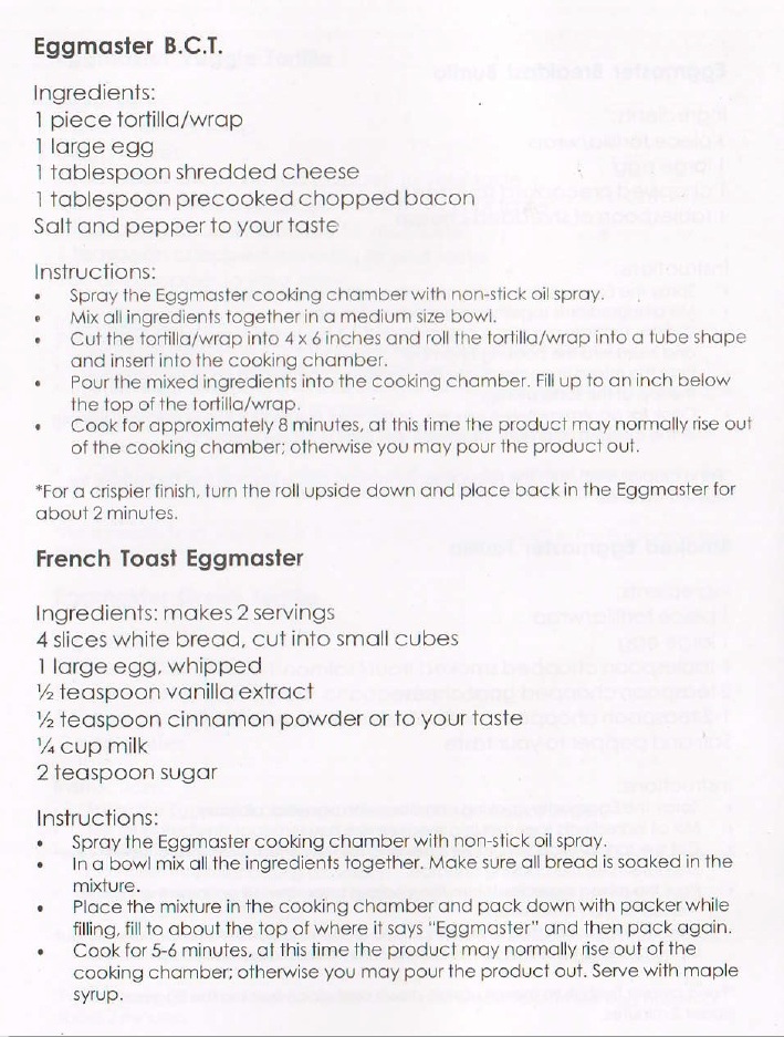 Rollie Egg Master Recipes