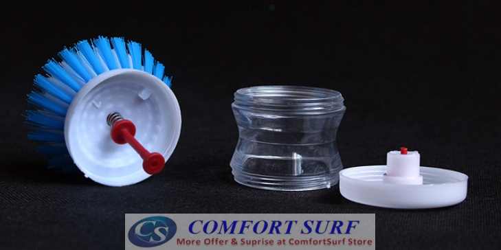 Creative & Convenient Liquid Presser Dishwashing Kitcheb Home Cleaning Brush