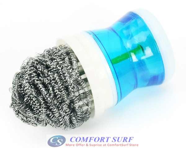Creative & Convenient Liquid Presser Dishwashing Kitcheb Home Cleaning Brush