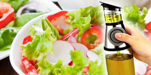 Press & Measure Oil & Vinegar Dispenser