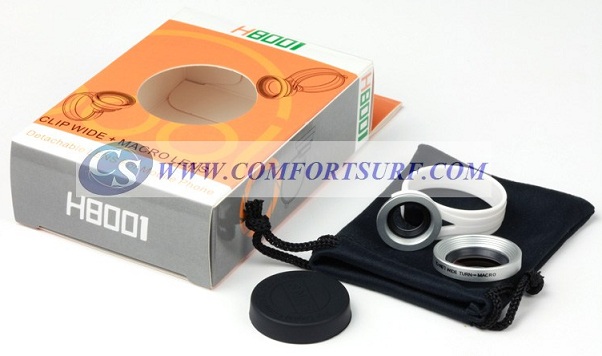 Detachable Clip Wide & Macro Lens for Mobile Phone