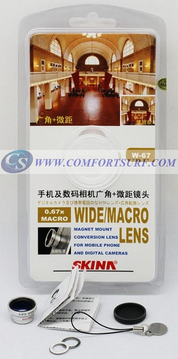 Wide/Macro Lens-Magnet Mount Conversion Lens for Mobile Phone & Digital Cameras