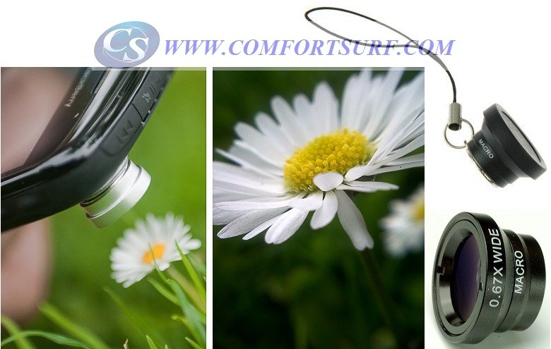 Wide/Macro Lens-Magnet Mount Conversion Lens for Mobile Phone & Digital Cameras