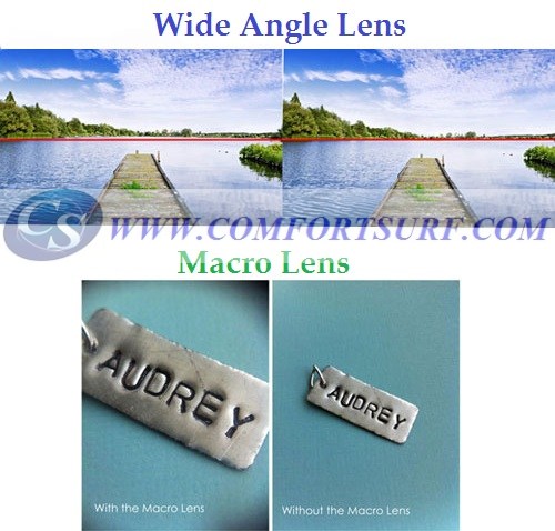 Wide/Macro Lens-Magnet Mount Conversion Lens for Mobile Phone & Digital Cameras