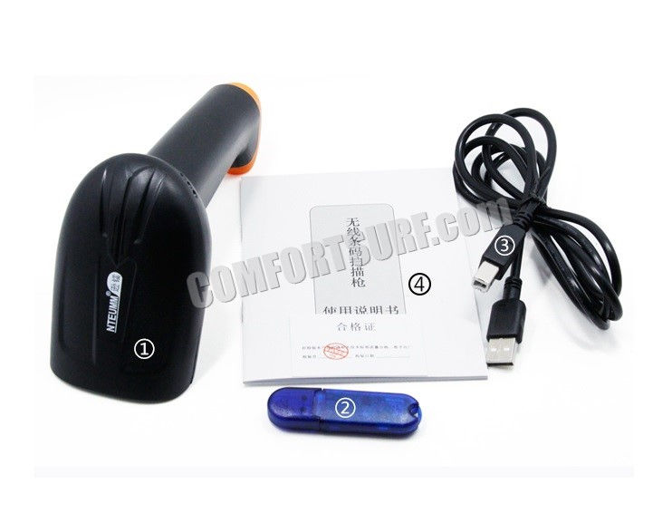 NTEUMM Wireless Laser Barcode High Speed Scanner High With Battery & Memory