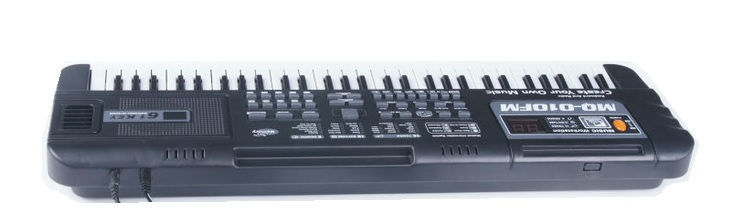 61 Keys Music Instrument Digital Displays Screen Electronic Keyboard Small Learning Mode With FM Radio