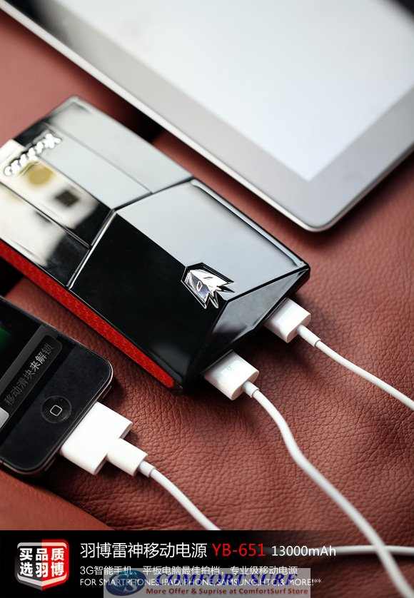 YOOBAO YB-651Power Bank 1300mAh PORTABLE CHARGER BATTERY Power Bank