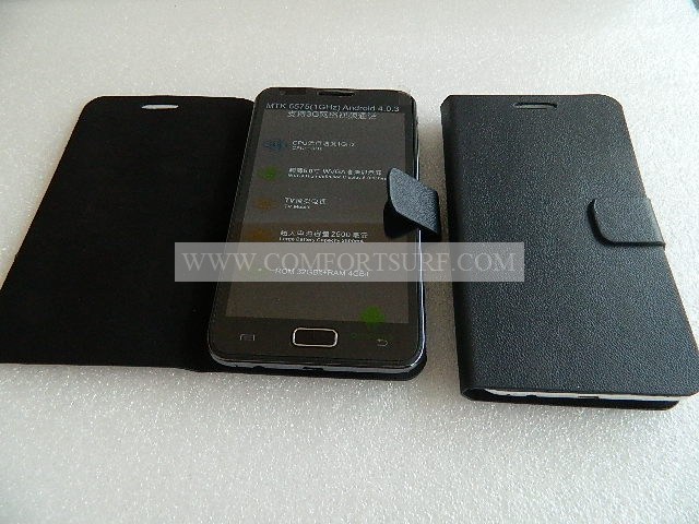 MTK6575 Star N8000 Leather Flip Casing