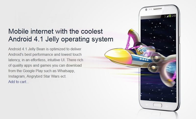 Star S1 1GB MTK6577 Cortex A9 Dual Core Andoid 4.1 Jeallybean Smartphone