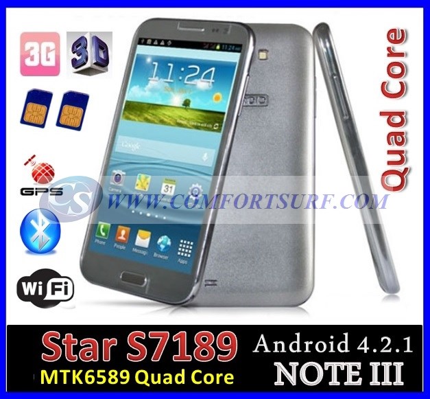 Star S7189 MTK6589 QuadCore 8.0 Mpixel 5.5