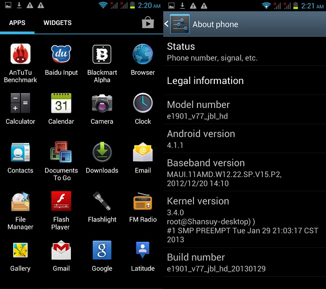 Star S7500 8GB 1GB RAM 12.1Mp MTK6577 Dual Core CPU android 4.1.1 smartphone
