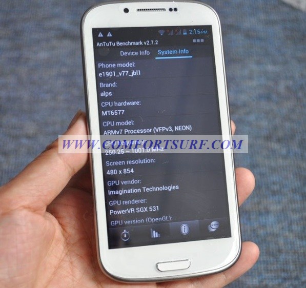 Star
S9300 MTK6577 Galaxy S3 15GHz Dual Core Smart
Phone Android 4.1.1 Jelly Bean Star S9300
MTK6577 Galaxy S3 15GHz Dual Core Smart Phone
Android 4.1.1 Jelly Bean