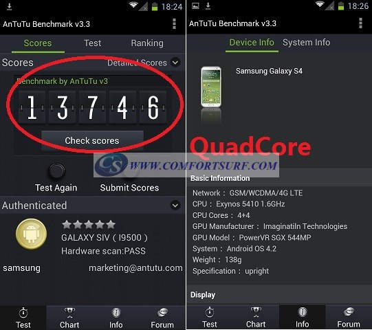 Star S7589 MTK6589 QuadCore 12.0 Mpixel 5.8 Android 4.2