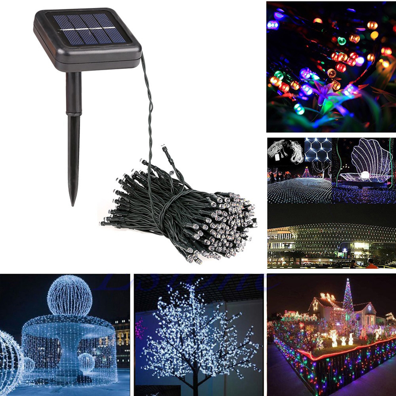 MaxSolar SL012 Solar Powered LED String Light Long 22 Meter 200x LEDs Hari Raya / Christmas Festival String Light Wedding Party Xmas Garden Fairy Lights