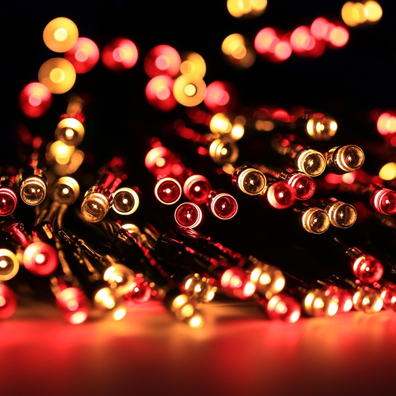 MaxSolar SL012 Solar Powered LED String Light Long 22 Meter 200x LEDs Hari Raya / Christmas Festival String Light Wedding Party Xmas Garden Fairy Lights