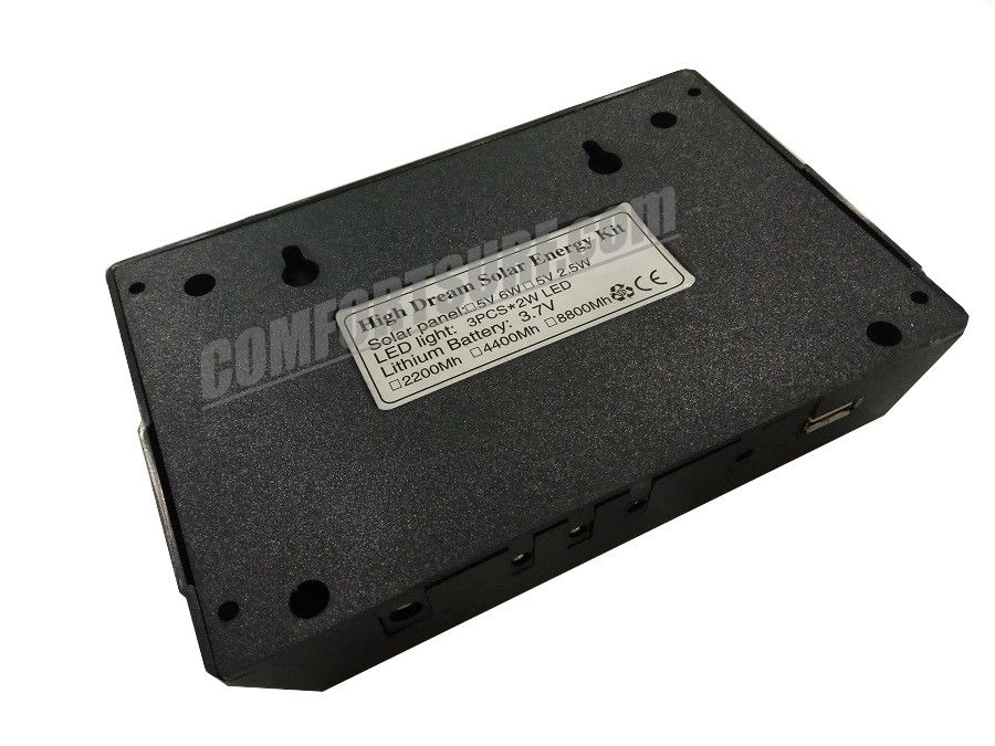 MaxSolar SL022 Portable Solar Powered Lighting System Home Solar Energy Kit With 4X lighting Port + USB Powerbank Charging