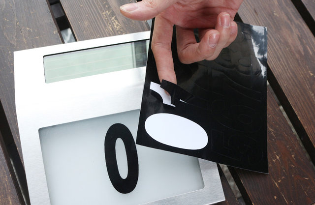 MaxSolar Solar Powered Back LIT Lighted Sign House Number Plaque Nombor Rumah